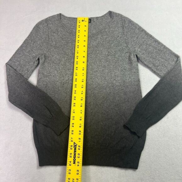 Repeat Silver Edition Sweater Womens 38/S Gray Black Cashmere Wool Ombre - Picture 2 of 7